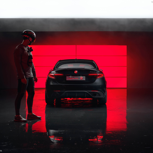 2027 Alfa Romeo Giulia Luna Rossa Rear View